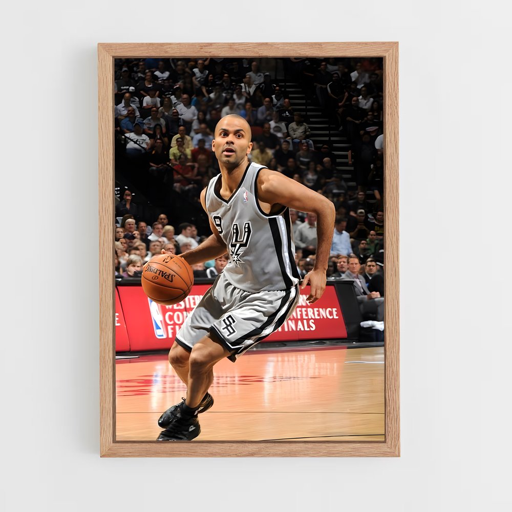 Poster Tony parker parler – affiche Basketball (vue 4)